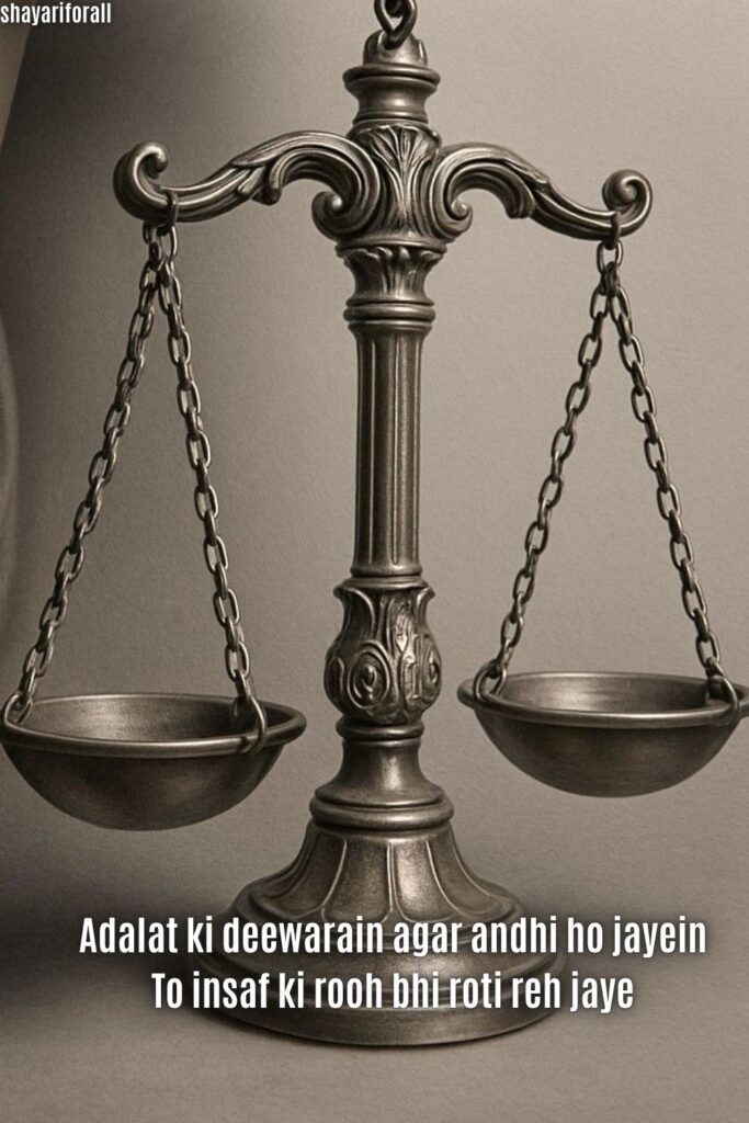 insaf Shayari in English To Show Judgment and make it more youthful person 