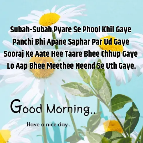 Good Morning Shayari in English