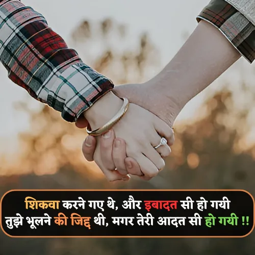 Shayari in Hindi Love 2 Line